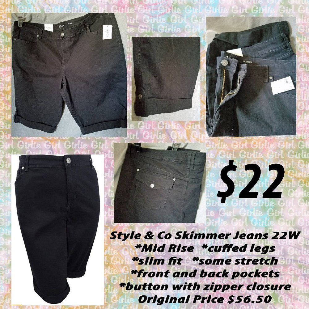 Style & Co Skimmer Jeans 22W